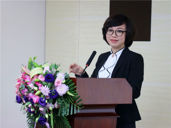 國貿部總經理宋欣怡發(fā)言